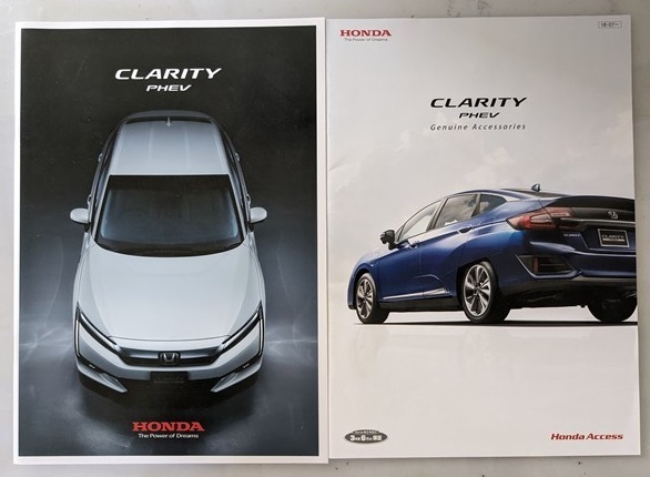 クラリティ PHEV (6LA-ZC5) 車体カタログ+アクセサリ 2018.07 CLARITY PHEV 古本・即決・送料無料 管理№ 7059 CB06