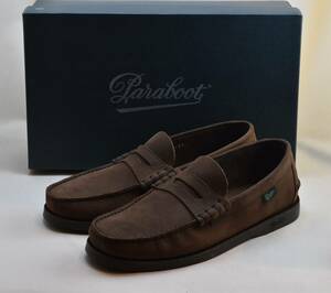 SALE!! パラブーツ paraboot　CORAUX　コロー　NUBACK GRINGO　モカシン　コインローファー 093648-5.5 24-24.5cm相当 未使用品 スペイン製