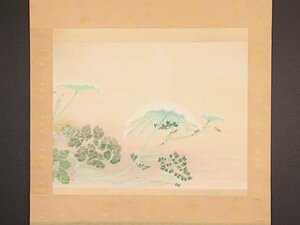 【模写】【伝来】sh7466〈小林古径〉大幅 花図 「高原新秋」 共箱 近代日本画の名匠 新潟の人