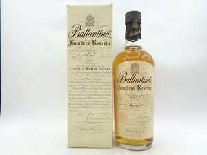 Ballantine's Founders Reserbe 1827 バランタイン ファウンダーズ リザーブ スコッチ ウイスキー 750ml 箱入 未開栓 古酒 P033454