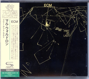 ECM 1001 / SHM-CD / Mal Waldron Trio / Free At Last / UCCU-5732