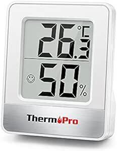 ThermoProサーモプロ 湿度計 温度計 温湿度計 湿度計室内 大画面 コンパクト 顔マーク 壁掛け 卓上スタンド マグネット