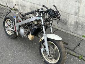 埼玉発 ヤマハ YAMAHA TZM50R 4KJ 現状車 欠品有り 希少 2サイクル 部品取り等 ジャンク扱い 書類有 直接引き取り限定 レア 原付 50cc 鍵無