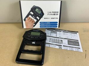 ◆GI80 デジタル握力計 N-FORCE HG-251 動作確認済　体力測定　握力計　取扱説明書付き◆T