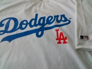 ドジャース MLB ＸＬsize Tシャツ ホワイト 白 北海道日本ハムファイターズドジャース エンゼルス ロサンゼルス 大谷翔平選手