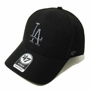 ’47 (フォーティセブン) FORTYSEVEN ドジャース (ロサンゼルス) キャップ Dodgers ’47 MVP Black×Chacoal Logo メジャーリーグ MLB