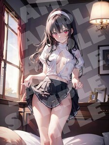 霞ヶ丘詩羽 冴えない彼女の育て方 A4 アート ポスター イラスト 同人 ファンアート アニメ 高品質 【a765】