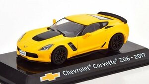 Altaya　1/43　シボレー・コルベット Z06　yellow/mattblack　2017　Supercars Collection