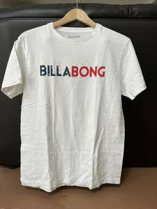 IS■ BILLABONG ビラボン メンズ 半袖Tシャツ 白 ホワイト ロゴ M マリンスポーツ