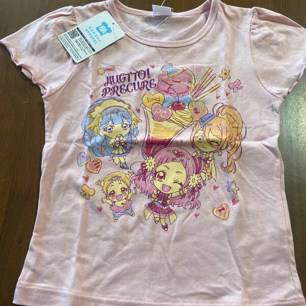 半袖Tシャツ Tシャツ キッズ　ハグっとプリキュア　可愛いTシャツ 110サイズ(新品、未使用)