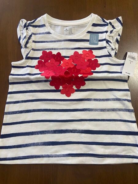 Tシャツ 女の子 キッズ カットソー 半袖Tシャツ トップス 半袖 gap (新品、未使用)