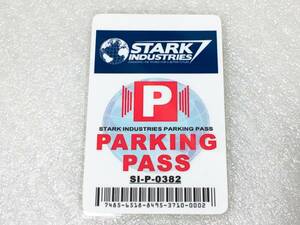 ☆ アメリカ 人気映画グッズ アイアンマン スタークインダストリーズ PARKING PASS パーキングパス 駐車許可証 IDカード ☆