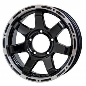 YOKOHAMA GEOLANDAR M/T G003 175/80R16 MAD CROSS MC-76 ブラック/リムポリッシュ 16インチ 5.5J+22 5H-139.7 4本セット