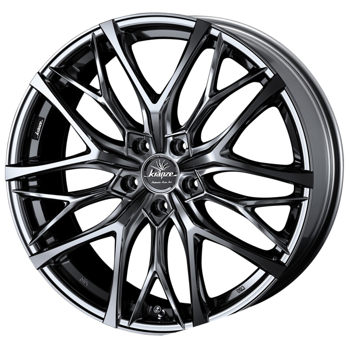 YOKOHAMA ADVAN NEOVA AD09 225/40R19 Kranze Weaval 100EVO SBC/ポリッシュ 19インチ 8J+42 5H-114.3 4本セット
