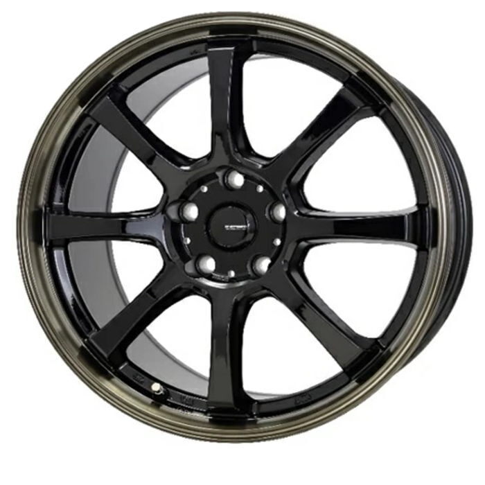 YOKOHAMA ADVAN Sport V107 245/35R18 G.Speed P-08 ブラック/ブロンズクリア 18インチ 7J+48 5H-100 4本セット