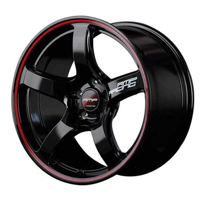YOKOHAMA ADVAN Sport V107 245/40R18 RMP RACING R50 ブラック/リムレッドライン 18インチ 7.5J+50 5H-114.3 4本セット