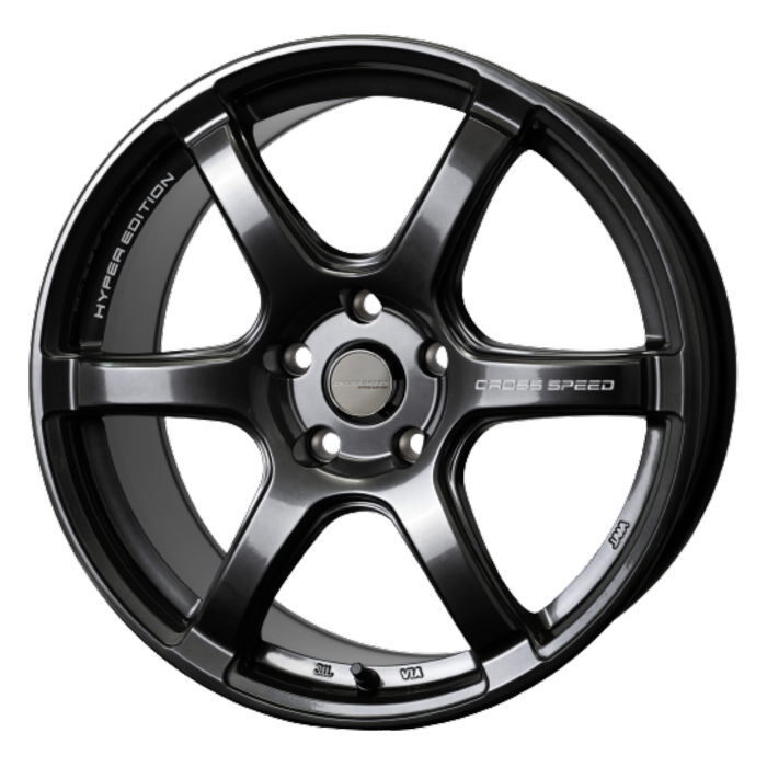 YOKOHAMA ADVAN dB V553 245/45R18 CROSS SPEED RS6 ブラック 18インチ 7.5J+48 5H-100 4本セット
