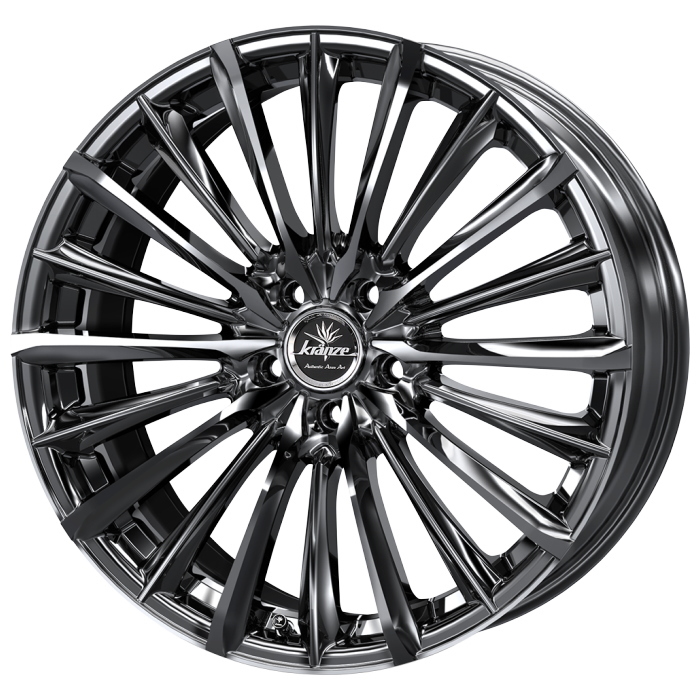 YOKOHAMA ADVAN dB V553 225/50R18 Kranze Vierharm 225EVO SBC/ポリッシュ 18インチ 7.5J+38 5H-114.3 4本セット