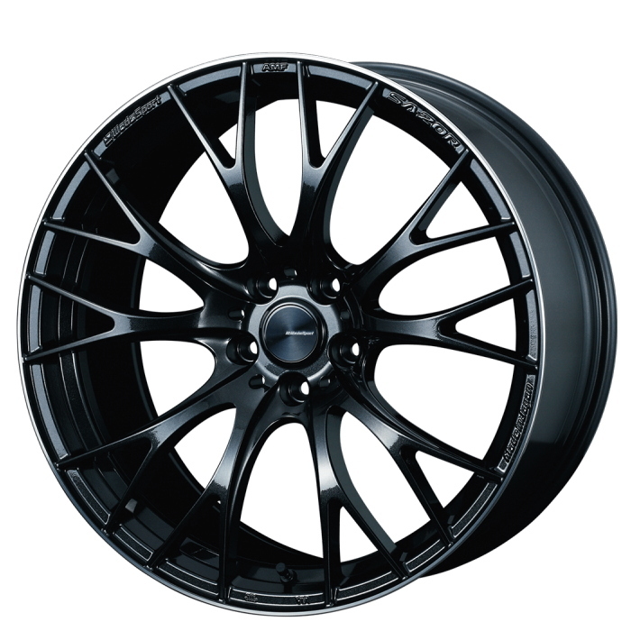 YOKOHAMA ADVAN dB V553 245/40R19 WedsSport SA-20R METAL-BLACK/F 19インチ 9.5J+38 5H-114.3 4本セット