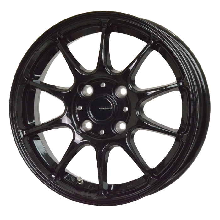 YOKOHAMA ADVAN FLEVA V701 185/55R15 G.Speed G-07 メタリックブラック 15インチ 5.5J+50 4H-100 4本セット