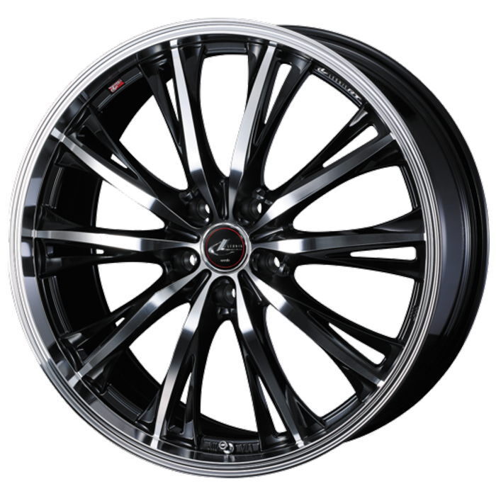 YOKOHAMA ADVAN FLEVA V701 235/45R17 LEONIS RT PBMC 17インチ 6.5J+52 5H-114.3 4本セット