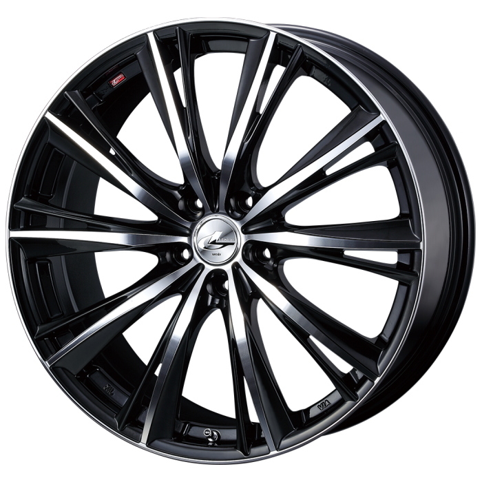 YOKOHAMA ADVAN FLEVA V701 235/55R18 LEONIS WX BKMC 18インチ 7J+53 5H-114.3 4本セット