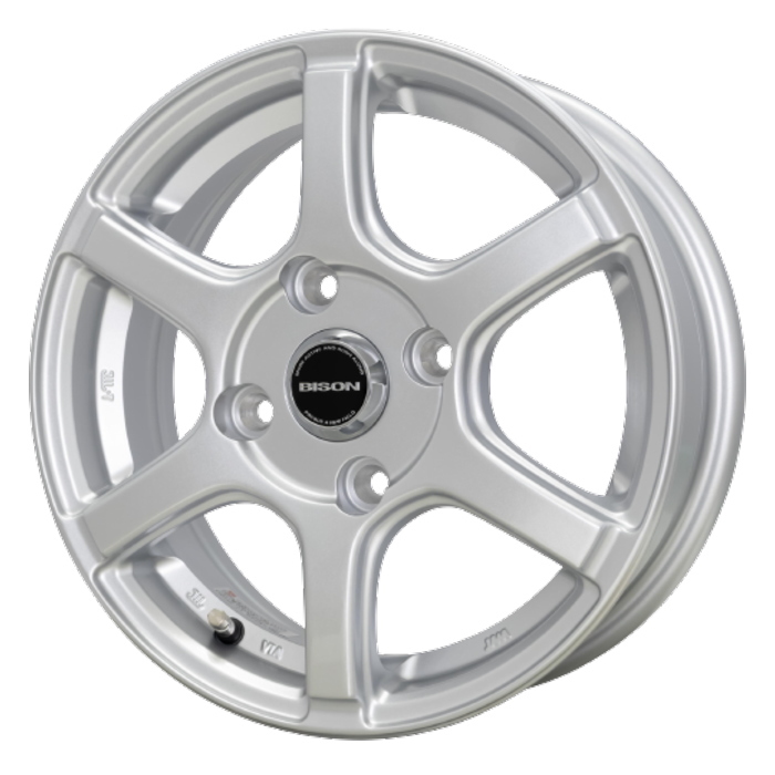 YOKOHAMA BluEarth-Es ES32 165/65R14 BISON BN-04 シルバー 14インチ 5J+38 4H-100 4本セット