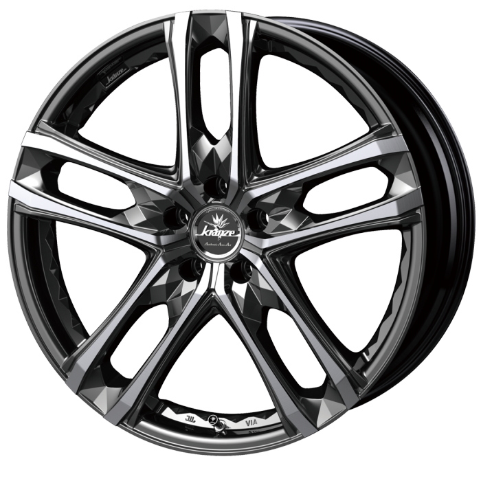 YOKOHAMA BluEarth-RV RV03 225/55R19 Kranze Scintill 168EVO SBC/ポリッシュ 19インチ 8J+35 5H-114.3 4本セット