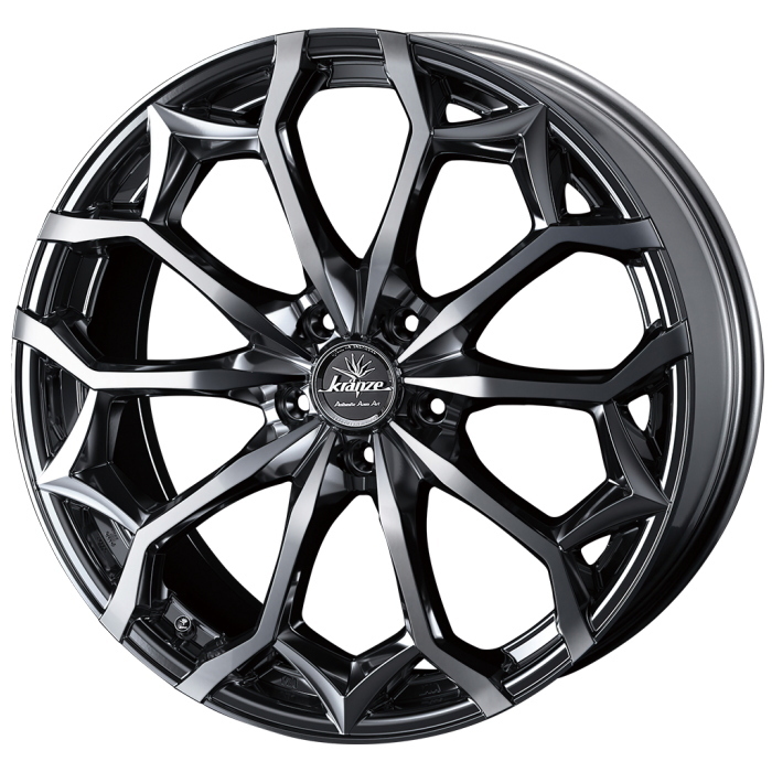 YOKOHAMA BluEarth-XT AE61 225/55R18 Kranze Zildawn 384EVO SBC/ポリッシュ 18インチ 7.5J+48 5H-100 4本セット