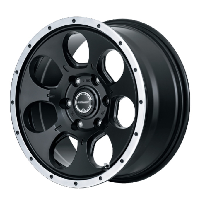 YOKOHAMA GEOLANDAR CV G058 215/65R16 ROADMAX WO-7 セミグロスブラック/フランジDC 16インチ 7J+40 5H-114.3 4本セット