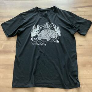 ノースフェイス 半袖Tシャツ アウトドア キャンプ黒ブラック◆メンズXL