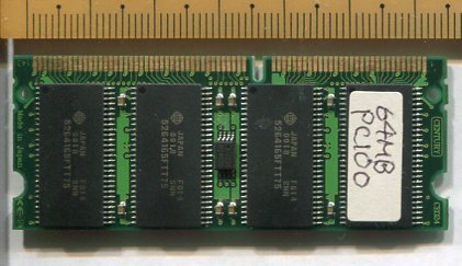 【CENTURY-日立】64MB-144pin-PC100 SDRAM SO-DIMM 単品