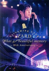 ＺＡＲＤ　Ｓｔｒｅａｍｉｎｇ　ＬＩＶＥ　“Ｗｈａｔ　ａ　ｂｅａｕｔｉｆｕｌ　ｍｅｍｏｒｙ　～　３０ｔｈ　Ａｎｎｉｖｅｒｓａｒｙ～　