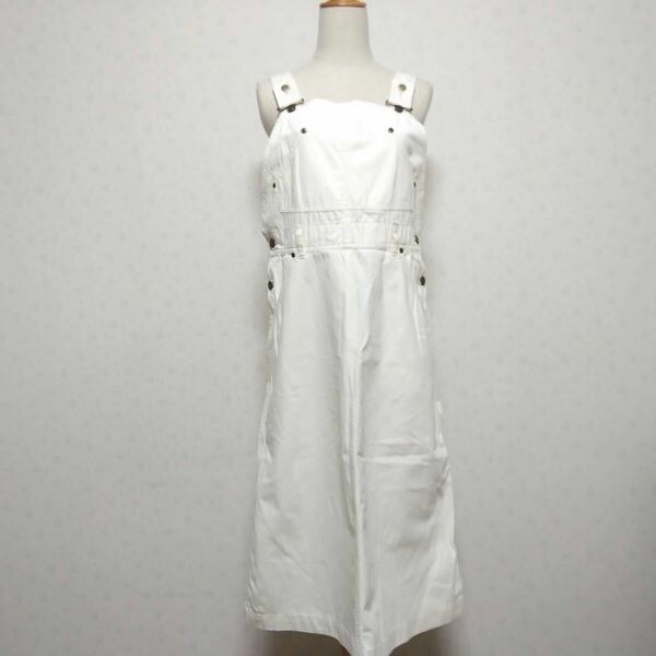 Designers サロンペット ワンピース ホワイトカラー 白系 フリーサイズ 上質コットン素材 レディースファッション