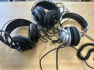 AKG K240DF ×2 audio technica ATH-PRO5V ヘッドフォン 3点セット ※ジャンク扱い