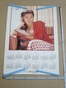 有森也実　1993 カレンダー　あいしん　会津信用金庫　信用金庫　B2ポスター　成美