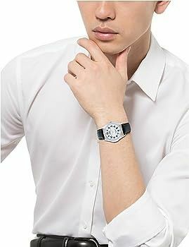 シチズン Q&Q] 腕時計 アナログ ソーラー 防水 革ベルト H008-304 メンズ ホワイト