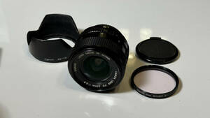 完動　撮影サンプル有　Canon New FD 24mm f2.8 フード、スカイライトフィルター、前後キャップ付き