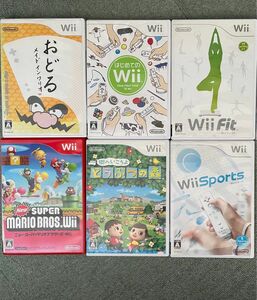【Wii】Newスーパーマリオブラザーズ/メイドインワリオ/はじめてのWii/Wii Fit/どうぶつの森/Wii Sports