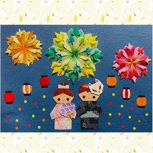夏祭り飾り 折り紙