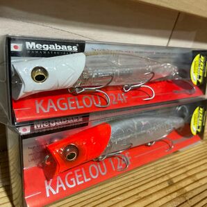 メガバス (Megabass) ミノー KAGELOU 124 (カゲロウ124) GP レッドヘッド、ホワイトヘッド　クリアー系