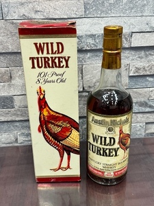 1.WILD TURKEY ワイルドターキー 8年 101 PROOF 金キャップ ケンタッキー ウイスキー 750ml 50.5% 箱付き・未開栓！