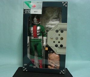 *meti com toy 1/6 RAS NO.010 real action series * Kamen Rider V3 the first times limitation old Logo unopened goods 