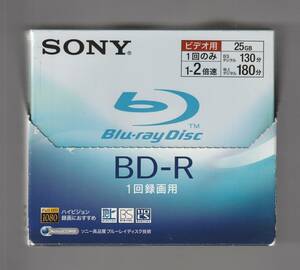 「SONY Biu-ray Disc BD-R 1回録画用 ビデオ用 25GB BNR1VBSJ2 ×5枚セット」（未使用品