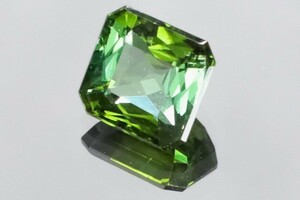 超綺麗なネオングリーン＆イエローグリーン 希少美色☆彡 天然 トルマリン 1.76ct ルース オクタゴン 7x6.8mm 非加熱｜モザンビーク産