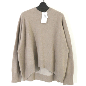 CINOH 定価35,200円 21AW PLANTING OVERSIZE CREW NECK KNIT オーバーサイズクルーネックニット 38 21WKN004 チノ