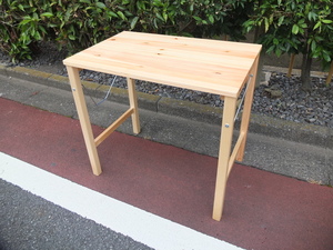 MUJI Muji Ryohin pine material folding desk 2022 year made folding type folding table wooden superior article plan * direct taking over possibility commodity 