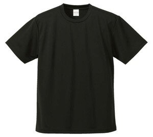 【メンズ】UnitedAthle/半袖ドライTシャツ/XXXXL/5L/ブラック/10枚セット