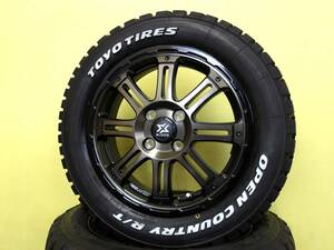 S3815 新品 4本 クロスブラッド XB01 4.5J +43 マットスモーククリア 165/65R15 オープンカントリー R/T ホワイトレター タフト デリカ D2