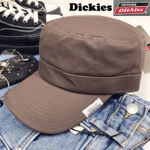 未使用品 Dickies ブラウン ワークキャップ メンズ レディース 帽子カジュアル アウトドア キャンプ ゴルフ バイクトラック ディッキーズ